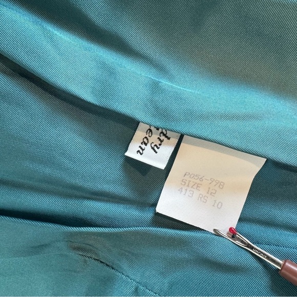 Vintage Pendleton blazer teal wool made in USA cropped 12 petite - Picture 6 of 7